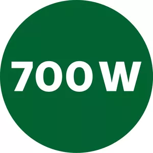 Powerful 700 W motor for effortless processing