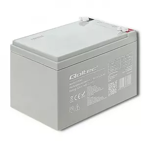 Rechargeable battery QOLTEC 53045 for cordless tools, 12 V 14 Ah, 5.6 A charge current, grey, 150×97×95 mm, 3.58 kg