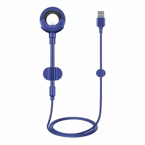 USB data cable Baseus Universal O-type 8‑pin 0.8 m — blue