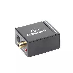 Audio converter Gembird DSC-OPT-RCA-001 — digital optical/coaxial to RCA L/R, 32–96 kHz, 5V, black