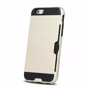Card case iLike for iPhone 7/8, Gold — protective sleeve with card pocket