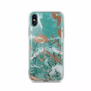 Aizsargvak iLike Samsung Galaxy S10 — zaļas marmora raksts, cieta aizmugures pārsega