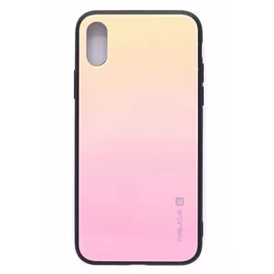 Protective phone case Evelatus for iPhone X / Xs — Gradient Glass Mild Melon