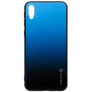 Protective phone case Evelatus for Huawei Y6 2019 — Gradient Glass 7 Sea Depth