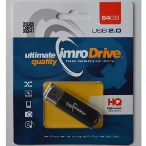 IMRO BLACK/64GB USB zibatmiņa USB Type-A 2.0 Melns