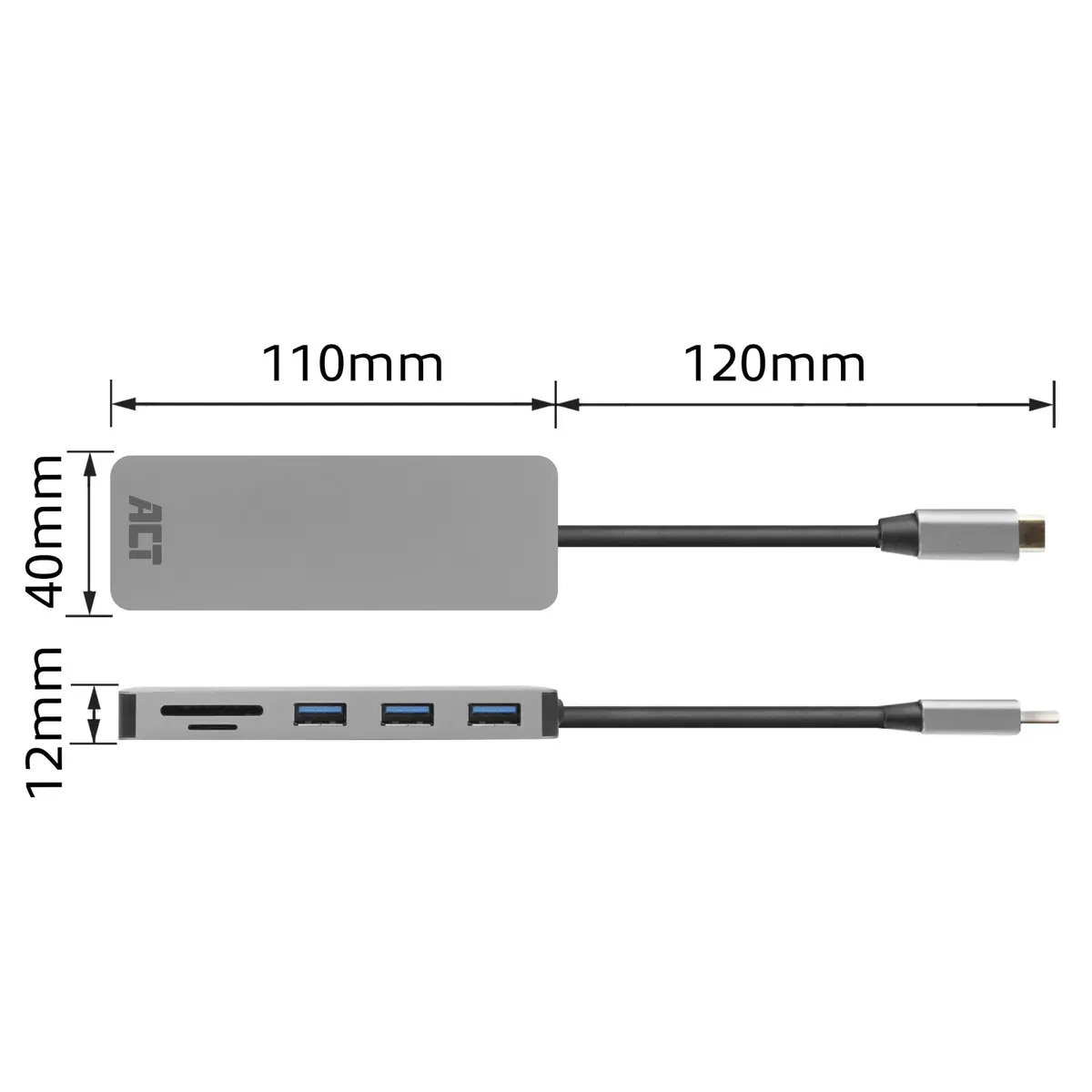 USB-C centrmezgls ACT AC7050 Photo 6