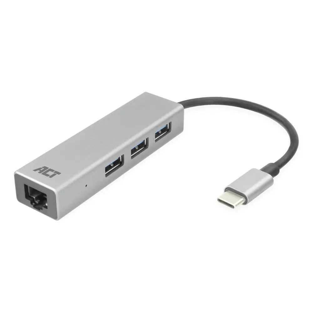 USB-C хаб ACT AC7055 с Gigabit Ethernet и 3x USB-A Photo 8