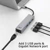 USB-C хаб ACT AC7055 с Gigabit Ethernet и 3x USB-A Photo 11