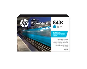 HP 843C Голубой картридж PageWide XL C1Q66A 400мл пигментные чернила для PageWide XL 5000 4500 4000