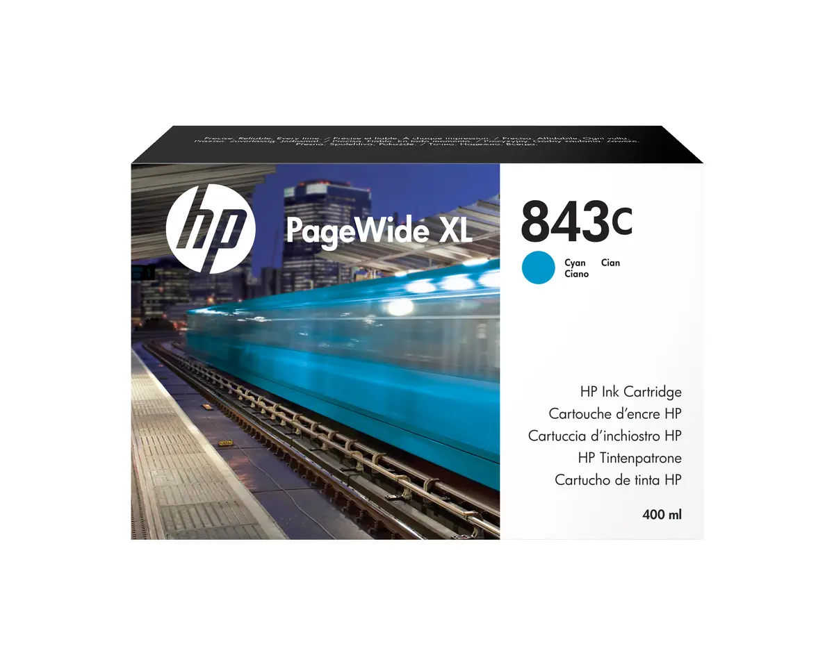 HP 843C Cyan PageWide XL tintes kasetne C1Q66A Photo 2