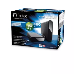 Fantec 2168 cieto disku uzglabāšanas sistēma HDD/SSD korpuss Melns 2.5/3.5"