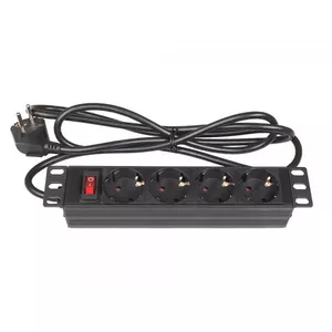 Jaudas sadales iekārta PDU Alcasa GC-N0103 4 AC izejas 1U melna