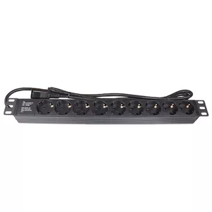 Удлинитель Alcasa GC-N0107 1.8м 9 розеток черный