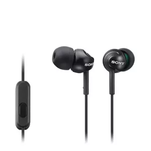 Sony MDR-EX110AP Austiņas Vadu Ausīs Zvani / mūzika Melns