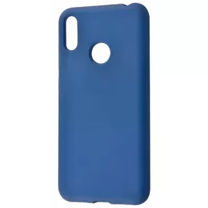 Silicone case Evelatus for Huawei Y7 2019, blue, soft protective cover