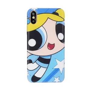 Silikona telefona maciņš Cartoon Network The Powerpuff Girls priekš iPhone XS Max — Bubbles dizains, mīksts aizsargvāksts