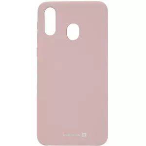 Phone case Evelatus for Samsung A40 — silicone protective cover, Pink Sand