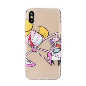 Silikona telefona maciņš Cartoon Network priekš Samsung Galaxy J6 Plus (2018) J610 — Dexter un Dee Dee dizains