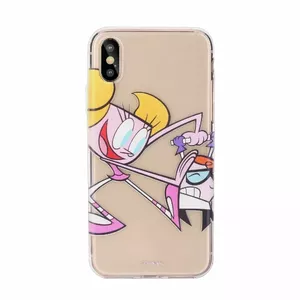 Silikona pārvalks Cartoon Network priekš iPhone XR — Dexter un Dee Dee dizains