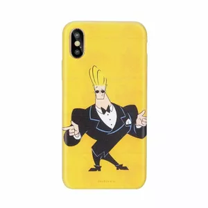 Silikona telefona maciņš Cartoon Network Johnny Bravo priekš Apple iPhone XS Max – mīksts aizsargapvalks