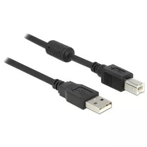 USB кабель DeLOCK 83566 USB 2.0 1м USB A USB B черный