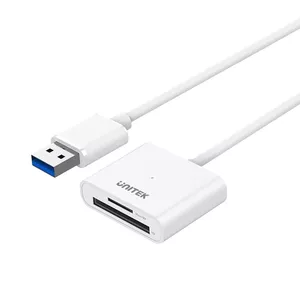 Kārtu lasītājs UNITEK Y-9321 USB 3.2 Gen 1 Type-A balts