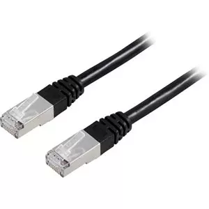 Networking Cable Deltaco FTP Cat6 RJ-45 10m Black