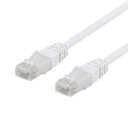 Networking cable Deltaco TP-603V-CCA RJ-45 Cat6 0.3 m White