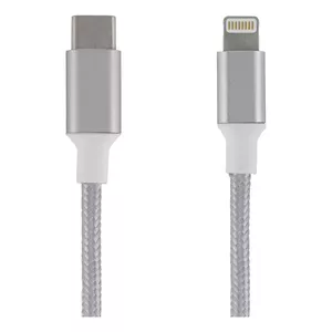 Deltaco USBC-1314 USB-C uz Lightning kabelis 2 m sudraba