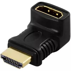 Deltaco HDMI-14B kabeļu spraudņu pāreja HDMI 19-pin Melns