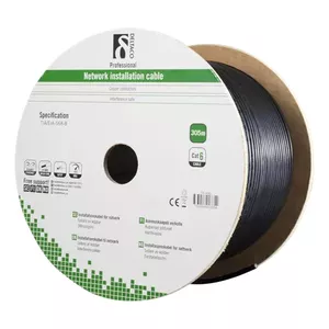 Сетевой кабель Deltaco TP-49G RJ45 Cat6 305 м Черный