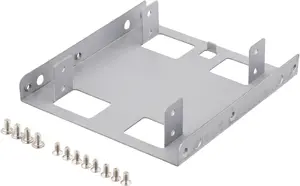 DELTACO RAM-8A Datora korpusa detaļa 3.5" uz 2.5" cietā diska stiprinājuma rāmis Sudraba Metāls
