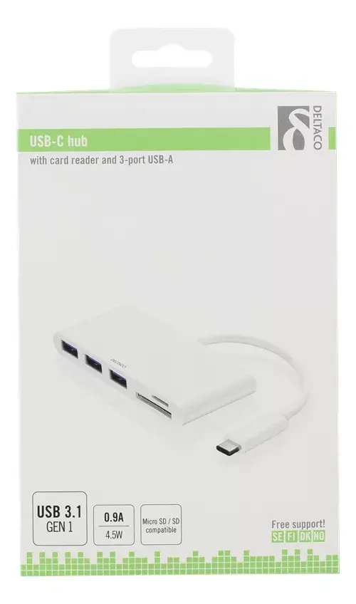 USB хаб Deltaco USBC-HUB Photo 2