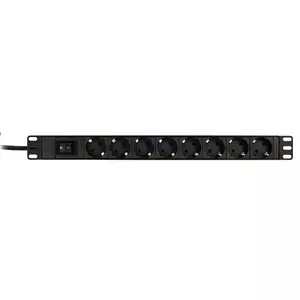 Deltaco GT-8531 power extension 3 m 6 AC outlet(s) Indoor Black