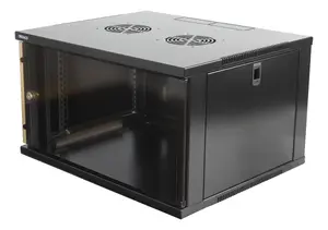 Deltaco 19-5406B Wall Mounted Rack Cabinet 6U Black