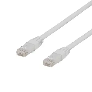 Сетевой кабель Deltaco TP-62VAU белый 2 м Cat6a U/UTP RJ-45 штекер-штекер