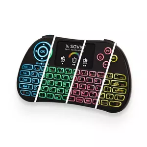 Keyboard Savio KW-03 Universal RF Wireless QWERTY Black