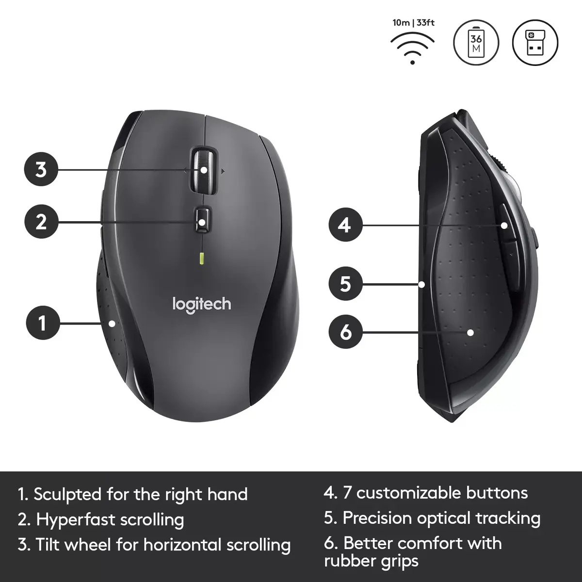 Pele Logitech Marathon M705 Photo 11