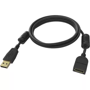 USB cable Vision TC-2MUSBEXT-BL USB 2.0 2 m Black