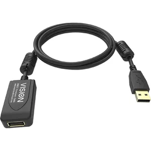 USB кабель USB 2.0 Vision TC 5MUSBEXT+/BL Черный 5 м
