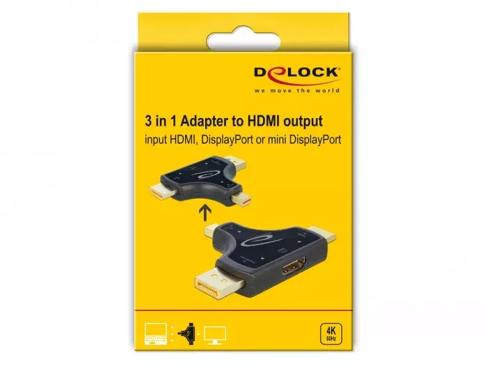 Kabeļa dzimuma mainītājs HDMI-A DeLOCK 64059 Photo 3