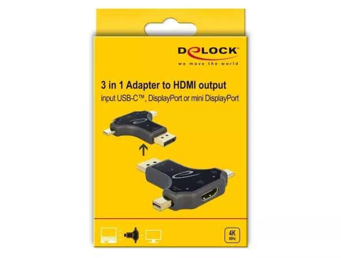 Kabeļa dzimuma maiņas adapteris HDMI-A DeLOCK 64060 Photo 2