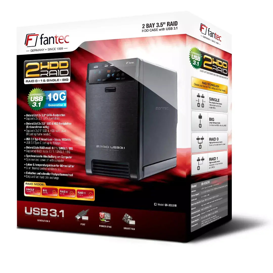 Массив дисков Fantec QB-X2U31R Photo 5