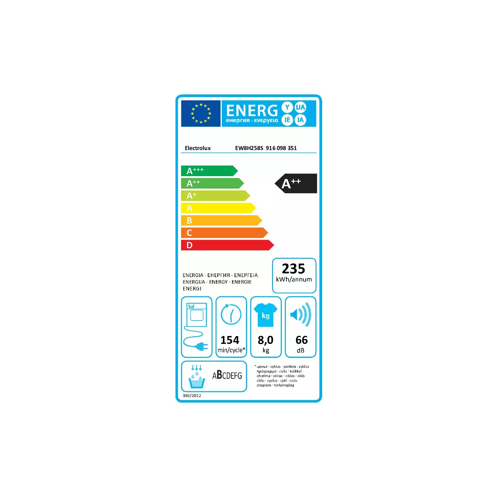 Electrolux EW8H258S Photo 9