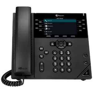 HP POLY VVX 450 IP Phone Black 12 Lines LCD Dual Ethernet PoE Speakerphone Caller ID