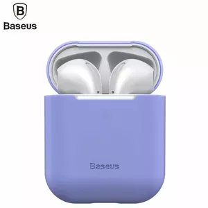 Baseus Silica Series Īpaši plāns silikona aizsargvāciņs priekš Airpods 1 / 2 Violets