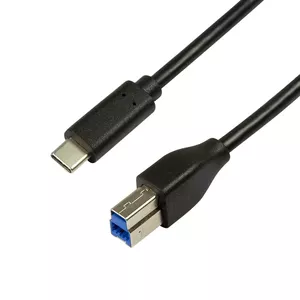 USB Cable LogiLink CU0163 USB 3.2 Gen 1 2m USB C USB B Black