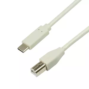 USB Cable LogiLink CU0161 USB 2.0 2m USB C USB B Grey