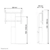Motorizēts sienas stiprinājums Neomounts PLASMA-W2250BLACK Photo 2
