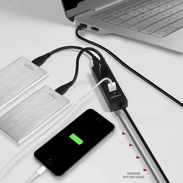 USB хаб Axagon HUE-S2BL Photo 3